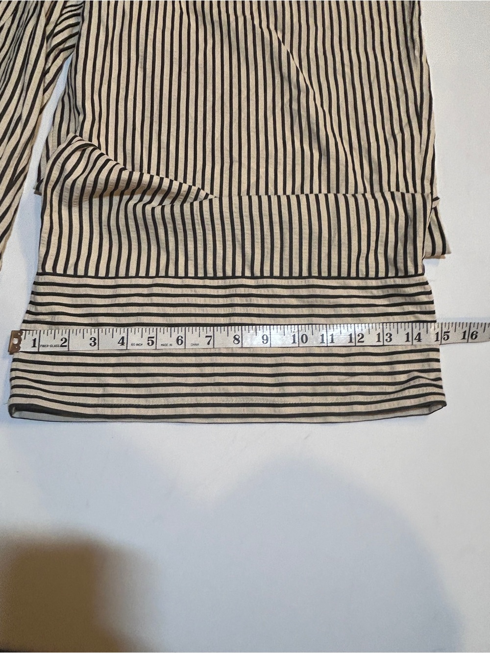 Ava & Viv 3X Black Cream Striped Wide Leg Pull-On Pants Cropped Plus Size - Picture 3 of 10